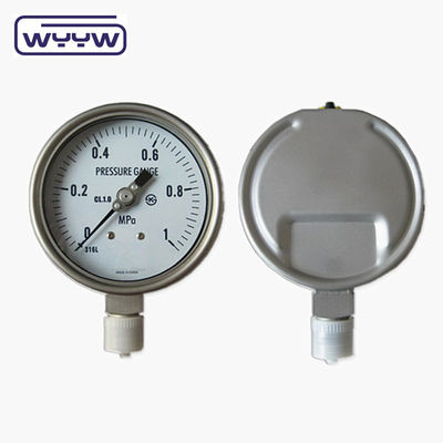 EN837-1 süngü çerçeve yağı 63mm basınç ölçer
