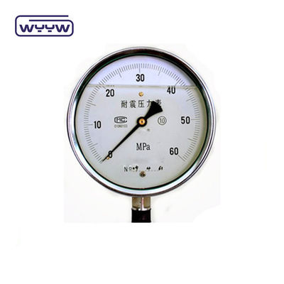 60mm SS304 Endüstriyel Sıvı Doldurulmuş U Tüp Basınç Ölçüsü Bourdon Tüp Manometresi