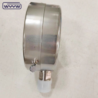 vakum bileşik kuru ss304 alt bağlantı G1/2&quot; 4 inç iyi fiyat basınç ölçer -1+1bar