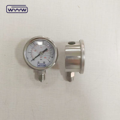 Sıvı dolu basınç ölçer 50mm Alt 1/4&quot;Npt OEM Basınçölçer