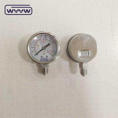 Sıvı dolu basınç ölçer 50mm Alt 1/4&quot;Npt OEM Basınçölçer