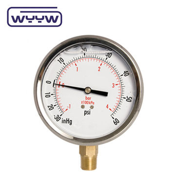 Bileşik Basınçölçer Vakum ve Pozitif Basınç Manometre 63mm 100mm