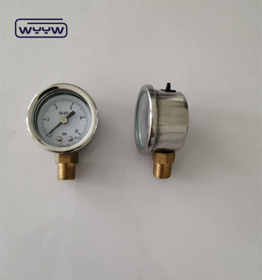 1.5&quot; 40mm Gliserin dolu basınç ölçer Manometre 100kpa Alt bağlantı