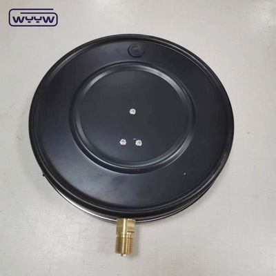 250mm Ekonomik Basınç Ölçüsü Kgf/Cm2 0.6MPa Alt Siyah Çelik Doğruluk 1.6%