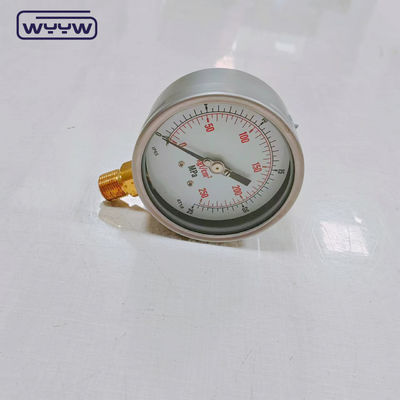 Bezel Paslanmaz Çelik Kutusu Manometre Gaz Basıncı 0-25MPa 0-250kgf/Cm2