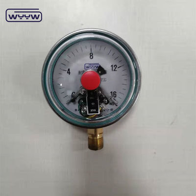 Zorlu ortamlarda endüstriyel basınç ölçümü için 100 mm elektrikli temas basınç ölçer