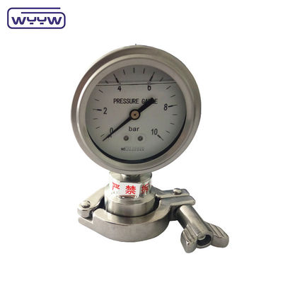60mm 100mm Fil Standard PT Diyafragma Vakumölçeri