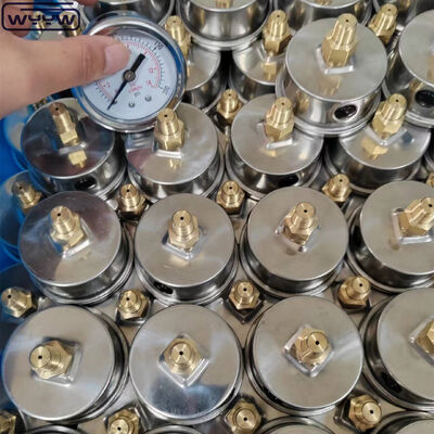 Endüstriyel Uygulamalar İçin 60mm Kadran Boyutlu ve Arka Montajlı Paslanmaz Çelik Vakum Basınç Göstergesi