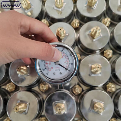 Endüstriyel Uygulamalar İçin 60mm Kadran Boyutlu ve Arka Montajlı Paslanmaz Çelik Vakum Basınç Göstergesi