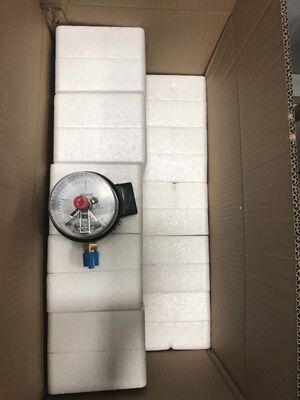 4 inç (100mm) Çift Limit Kontrollü Elektrikli Kontaklı Basınç Göstergesi ve Otomasyon için 380V 10VA