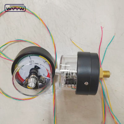 Endüstriyel uygulamalar için arka bağlantılı ve 4MPa aralığı olan 63mm elektrikli temas basınç ölçer