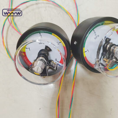 Endüstriyel uygulamalar için arka bağlantılı ve 4MPa aralığı olan 63mm elektrikli temas basınç ölçer