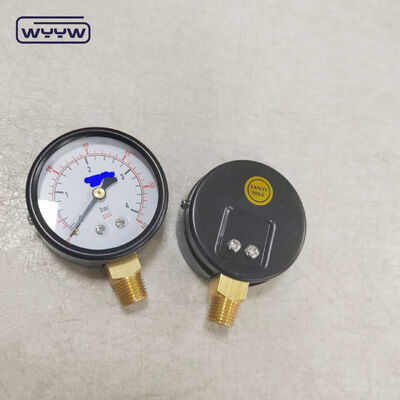 Radial Bağlantı 60mm Bar Basınçölçer Gaz Basınçölçeri