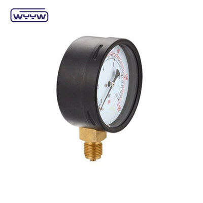 Radial Bağlantı 60mm Bar Basınçölçer Gaz Basınçölçeri