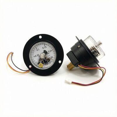 60mm Aksyal Flange Elektrik Temas Basınç Ölçüsü -0.05 ~ 0.25 MPa 10VA Kuru Tipi